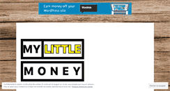 Desktop Screenshot of mylittlemoney.com